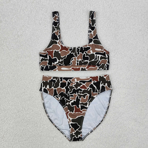 Almacén de EE. UU. Venta al por mayor de ropa de camuflaje sureño para mujer adulta, ropa de playa, <span class=keywords><strong>bikini</strong></span> de 2 piezas para mamá, trajes de baño de caza, conjuntos de natación - Product Image 6