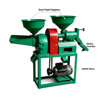 Machine à moudre le riz et le maïs portable, équipement de décorticage de céréales motorisé, décortiqueuse de riz, égreneuse de maïs, éplucheuse pour usage domestique et agricole