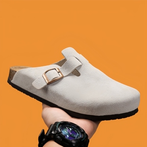 Sandalias <span class=keywords><strong>Birkenstock</strong></span> de Diseño, Alta Calidad, Gamuza Genuina, Personalizadas, Unisex, Tipo Mule, Zuecos de Corcho, Pantuflas de Cuero de Lujo - Product Image 5