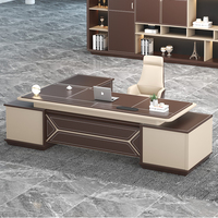 Bureau de direction Omnispace au design durable, mobilier de bureau moderne, table en bois