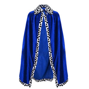 Costume de fête d'Halloween pour enfants et adultes, ensemble de cape en velours avec couronne de roi ou de prince pour se déguiser, CM215 - Product Image 6