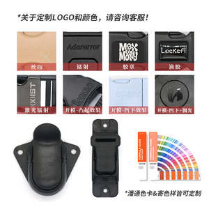 Clip de dossier de poussette H-115 H-116, matériau POM 25 mm, pliage en un clic, boucle de sécurité pour chaise haute - Product Image 4