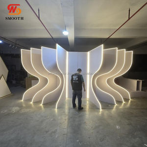 Fondo de Acrílico para Bodas, Precio de Fábrica, Color Blanco, Estilo Personalizado, Duradero, Lujoso, Tamaño Personalizable, OEM/ODM Disponible, Decoración - Product Image 1