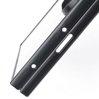 Casing HP Samsung Z Fold 8 Wide Hitam Beralur untuk Galaxy Z Fold8 Wide ZFold8, Penutup Belakang PC Keras Beralur