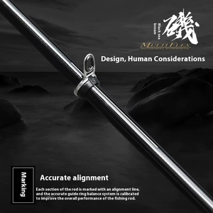 Caña de pescar de carbono de acción rápida Surecatch coreana, anillo inclinado de aleación de titanio importado, carpa de pescado de mar compuesto, ranura fija Taiji negra - Product Image 2