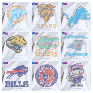 Trasferimento Termico con Strass Personalizzato per Logo di Squadre Sportive NFL a Prezzo di Fabbrica - Product Image 1
