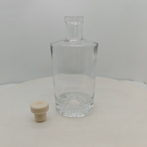 Bottiglie di vetro vuote all'ingrosso 500ml chiaro whisky Tequila Vodka <span class=keywords><strong>Gin</strong></span> e Rum bottiglie vuote - Product Image 4