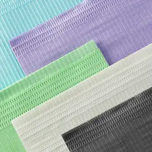 High Quality 3 Ply 13X18'' Disposable Dental Patient Bibs Colorful Napkin Medical Use Waterproof