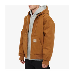 Men's Quilted Cotton-Padded Blazer Poncho Coat with Hood Kanye J30 Canvas - Product Image 4