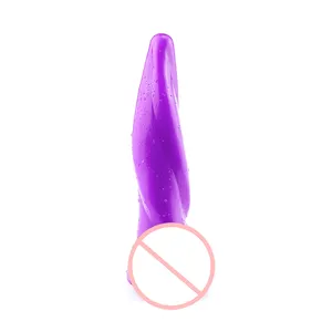 女性の刺激juguetessexualesのための吸盤ペニス付き防水シリコンスレッドディルド
