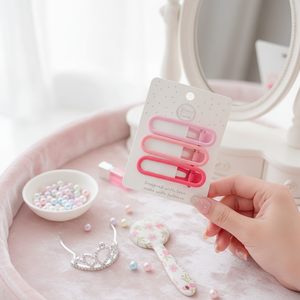 Fermagli per Capelli Classici di Tendenza con Fiocco e Perle, Accessori per Capelli Scintillanti per Bambini, Vendita all'Ingrosso, Materiale in Metallo e Cristallo - Product Image 3