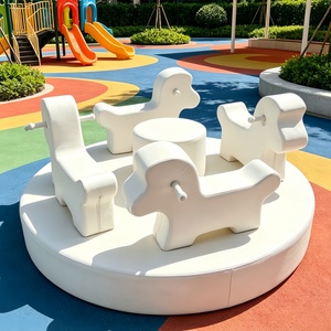 Manège de jeu sensoriel rotatif pour enfants avec poignées, équipement de terrain de jeu intérieur pour événements - Product Image 1