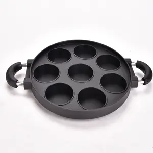 Desain Khusus 12 Lubang Die-Casting Aluminium Alloy Gurita Pan Non-Stick Gurita Bola Baking Tray