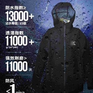 <span class=keywords><strong>Giacca</strong></span> Hardshell Classica Unisex Bird Brand Slbeta, Tinta Unita con Zip, per Esterni, Impermeabile, Antivento, Completamente Termosaldata - Product Image 2