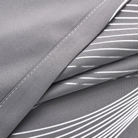 Cortinas Opacas Modernas a Rayas para Sala de Estar |   Cortinas Térmicas Aislantes, Oscurecedoras, Ahorradoras de Energía, Plateadas con Estampado en Caliente