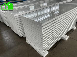 Panneaux sandwich à âme en <span class=keywords><strong>laine</strong></span> <span class=keywords><strong>de</strong></span> verre/<span class=keywords><strong>laine</strong></span> <span class=keywords><strong>de</strong></span> <span class=keywords><strong>roche</strong></span>/EPS, en acier PPGI, résistant à l'eau, anti-feu, design moderne, prix bas - Product Image 5