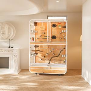 Grande <span class=keywords><strong>cage</strong></span> à oiseaux en acier inoxydable, <span class=keywords><strong>cage</strong></span> spacieuse pour perroquets de grande taille comme les araçais/les perroquets gris - Product Image 2