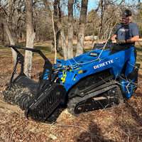 Derette V1000 25PS Kubota Diesel Mini-Kompaktlader mit Ketten und Anbaugeräten für Kleine Baustellen