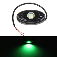OVOVS Universal 12V Lampu LED Hijau untuk Bawah Mobil, Tahan Air, Berbahan Aluminium, Kit Lampu Neon untuk Jeep, Truk, ATV, UTV, Off-Road 4x4