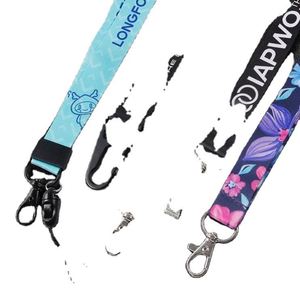 Wholesale Custom Fashion Ribbon Satin <b>Lanyard</b> Keychain Premium Satin <b>Lanyards</b> for Personalized Style - Product Image 6