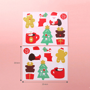 Cartes en papier pour sucettes de Noël, fournitures d'emballage pour bonbons et chocolats, décorations de Noël (arbre/Père Noël/collant de Noël/homme en pain d'épices), fournitures pour fêtes de Noël - Product Image 4