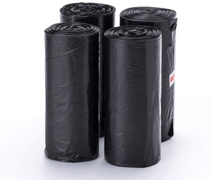 Kangle Custom Size Black Drawstring Garbage Bag Heavy Duty Trash Bag <b>Plastic</b> Rubbish Bag Bin Liners for <b>Kitchen</b> Home Office - Product Image 5