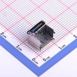 TYPE-C-31-M-26 USB Connector SMD Connector ( Connector Type: Type-C )( Gender: Female )( Mounting Type: Horizontal Mount ) - Product Image 1