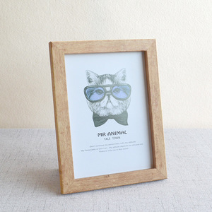 Trang Trí Phòng Khách Phong Cảnh Thiên Nhiên Tường Các Tông Đau Khổ Nguyên Liệu Gỗ Khung Ảnh - Product Image 1