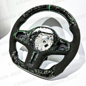 Volante Deportivo de Fibra de Carbono <span class=keywords><strong>Verde</strong></span> Forjado, Superventas, para BMW Serie G G20 G28 G29 G30 G32 G15 G01 G02 G05 G06 G07 G38 G11 - Product Image 4