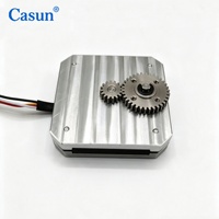 Moteur pas à pas hybride plat ultra-mince de 9,8 mm avec réducteur à double engrenage pour instruments médicaux et machines de placement de composants SMT