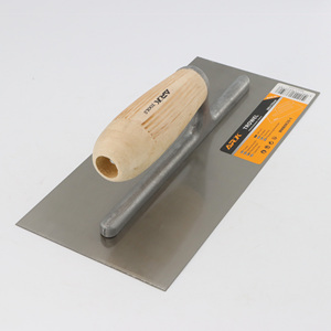 Chất Lượng Cao Thép Không Gỉ Tay Cầm Bằng Gỗ Gương Đánh Bóng Bê Tông Thạch Cao Trowel Cho Xây Dựng - Product Image 4