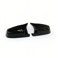 Coques de rétroviseurs noires brillantes style corne de vache, pièces extérieures neuves pour BMW Série 5 E60.