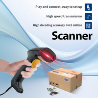 Escáner de Código de Barras Inalámbrico JR-710WB con Bluetooth, USB, 1D/2D, para Logística y Almacén, Lector de Códigos QR, CC, DCW, CMOS