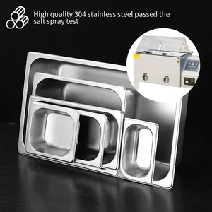 Personnalisation directe de l'usine Cuisine <span class=keywords><strong>Gastro</strong></span> Conteneur En Acier Inoxydable Gn Pan Gastronorm Vapeur Table Pan - Product Image 4