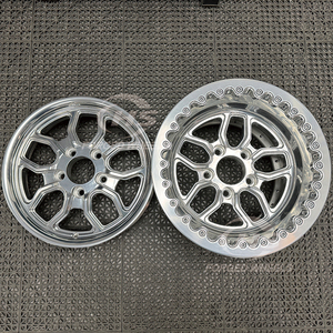 Rines Forjados Beadlock Pulidos para Carreras de Drag, Mustang GT, <span class=keywords><strong>Shelby</strong></span>, Camaro, Challenger, GTR, Supra R35 - Product Image 3
