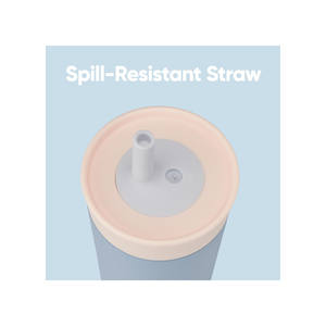 12 Oz <b>Kids</b> Insulation Stainless Steel Tumbler With Spill Resistant Flexible Straw Easy To Clean <b>Kids</b> Water Bottle - Product Image 2