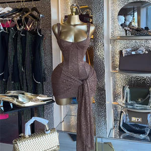 <span class=keywords><strong>Abbigliamento</strong></span> Femminile di Alta Gamma Personalizzato dai Produttori 2026 Nuovo <span class=keywords><strong>Casual</strong></span> Antistatico Sexy <span class=keywords><strong>Elegante</strong></span> Tinta Unita in Pizzo Aderente - Product Image 6