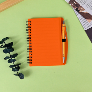 Customized Size Simplified Color Student Notebook with Pen Coil Spiral Notebook Soft Loose Leaf Horizontal Line Gift - Product Image 5