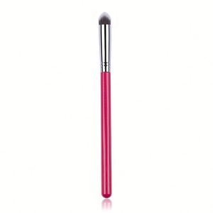 แปรงคอนซีลเลอร์แบบเดี่ยวสำหรับมืออาชีพ ด้ามไม้สีชมพู หัวแปรง 3 มิติ ใช้ได้กับรองพื้น ลิปสติก ลิปกลอส และบริเวณจมูก - Product Image 1