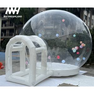 Casa Gonfiabile in PVC con Piattaforma Rimbalzante, Tenda a Bolla Gonfiabile, Tenda a Cupola con Palloncini, Materasso ad Aria per Esterni - Product Image 1