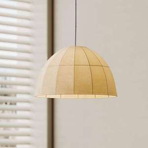 Japanese Style Fabric Pendant <b>Light</b> Round E27 Energy Saving Lamp For Living Room Bedroom <b>Dining</b> Room Home Decor - Product Image 1