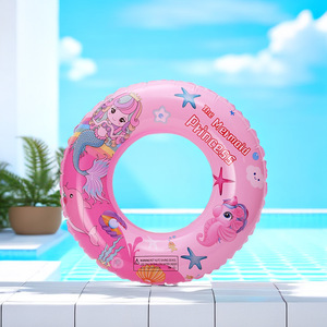 Círculo de natación de PVC para niños, fruta, tiburón, animal, anillo de natación inflable - Product Image 4