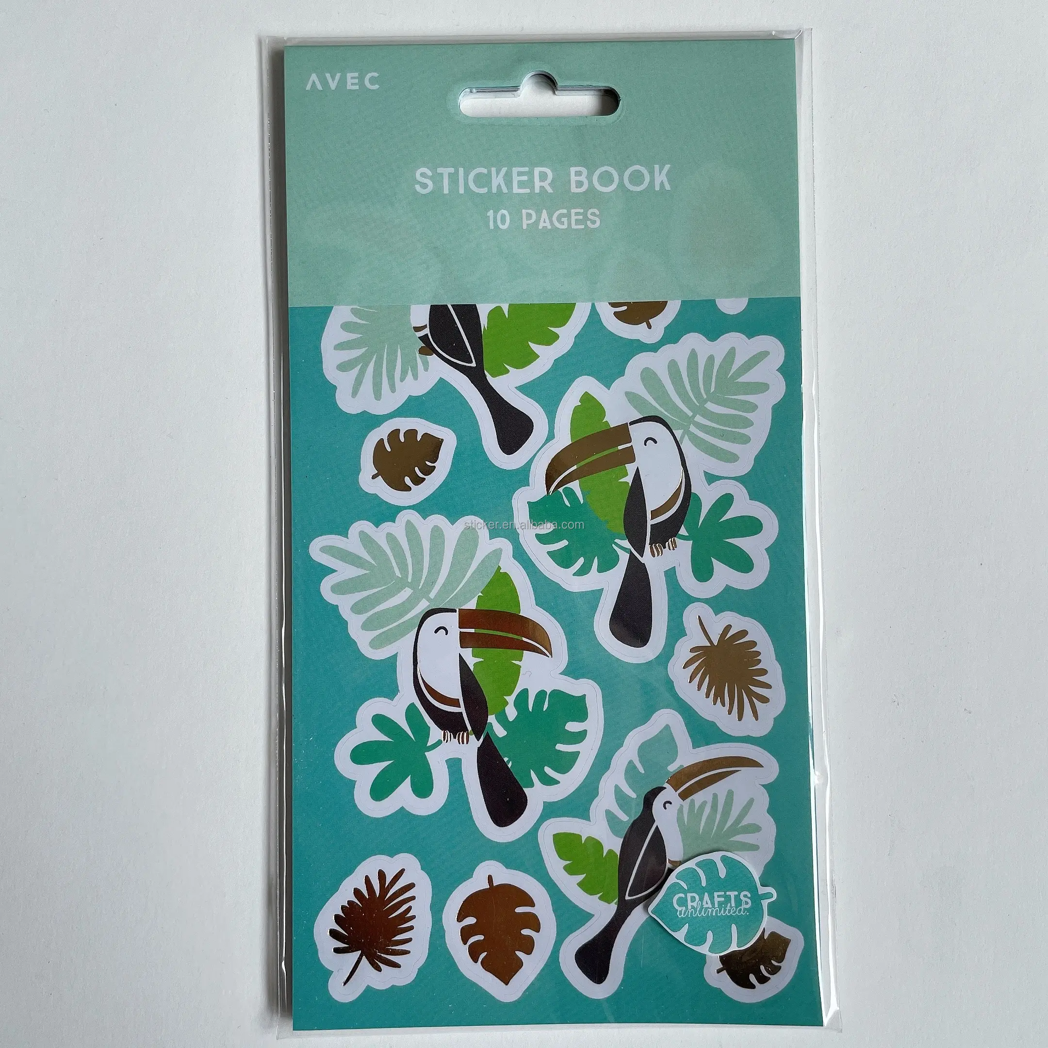 Paper Sticker Book Customized Foil Printing Stickers DIY Craft
