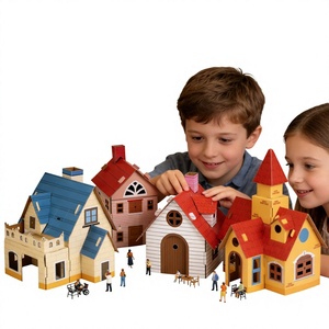 Maquette architecturale Moles Cottage, puzzle éducatif, jouet artisanal en carton, maison en papier 3D stéréoscopique pour tous les âges - Product Image 1