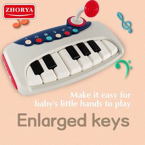 Jouets musicaux électroniques multifonctionnels pour bébé Zhorya avec clavier de piano et microphone - Product Image 2