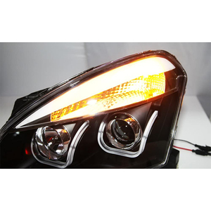 Faro Anteriore LED con Occhio d'Angelo a U per <span class=keywords><strong>Nissan</strong></span> <span class=keywords><strong>Qashqai</strong></span> dal 2008 al 2012 - Product Image 4