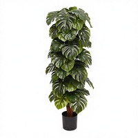 Plantes artificielles en pot pour la décoration intérieure : Monstera, Selloum, Calathea, Totem Plant, arrangements floraux pour événements