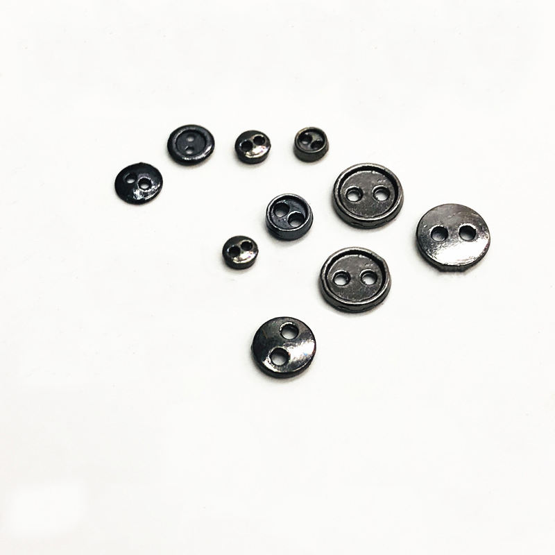 50 Pièces 2 Trous Mini Boutons Ronds En Métal Petits Boutons De Pain