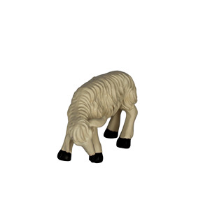 ZICOM Allemagne Origine Accessoires de crèche Sculpture en polyrésine Mouton pâturant Modèle d'environ 5 cm - Product Image 3