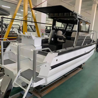 Bateau de pêche de luxe en aluminium Gospel 6,85 m/23 pi, coque en V profonde, moteur hors-bord haute puissance, commande par écran tactile, sport